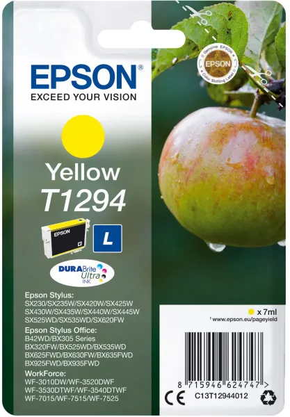 Epson T1294 C13T12944012 Gele Inktcartridge, 545 pagina's